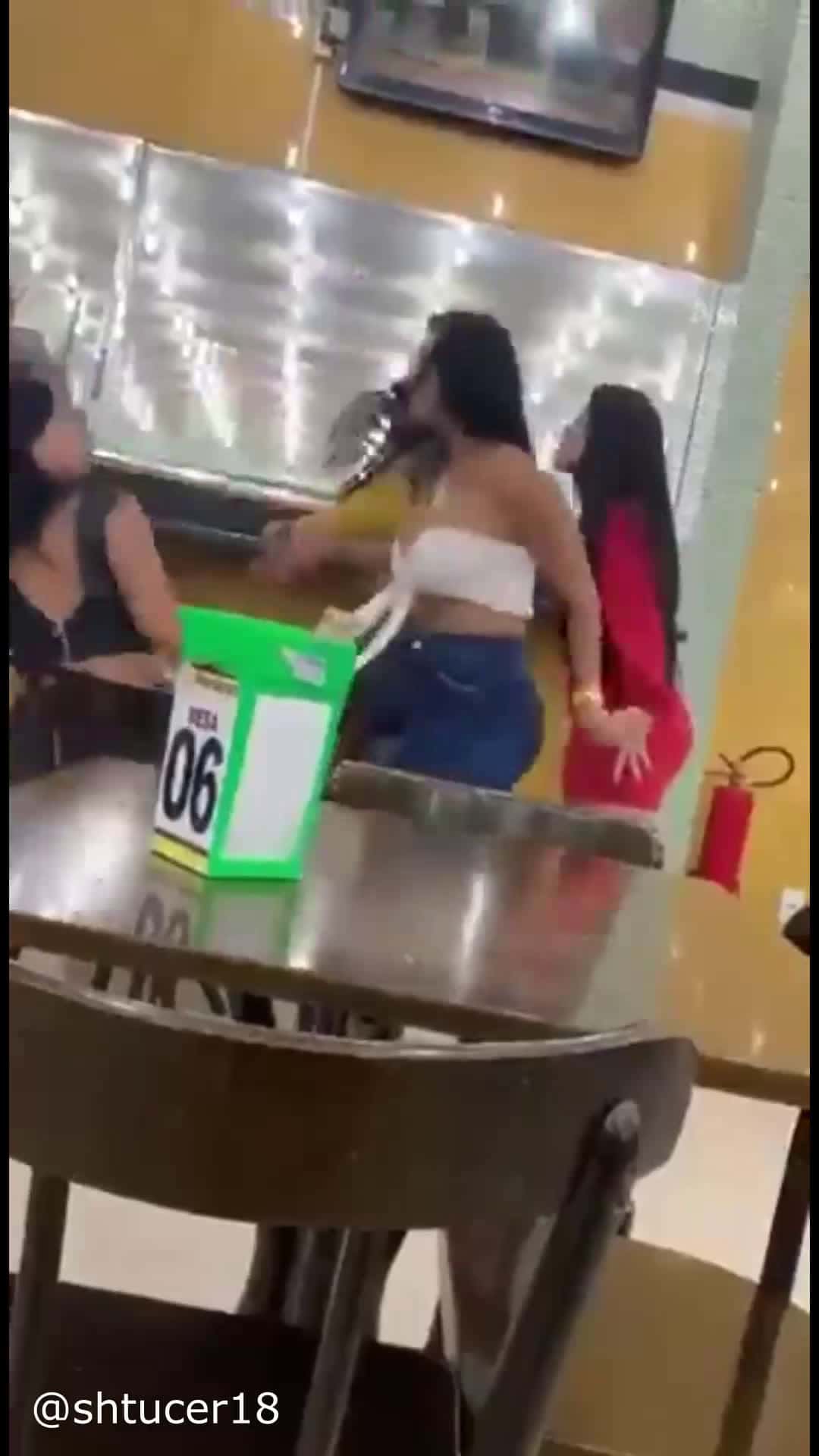 Cover for FEMALES RUN ONES INSIDE OF RESTAURANT, BUT IT TURNS INTO 2v2 😳😳