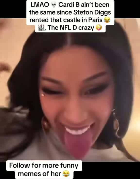 Cover for Something changed in Cardi B after Stefon Diggs rented that Parisian castle 😂💀 #CardiBCastle #StefonDiggs #CelebrityGossip