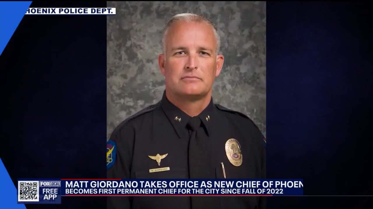 Cover for Phoenix welcomes new police chief Matt Giordano