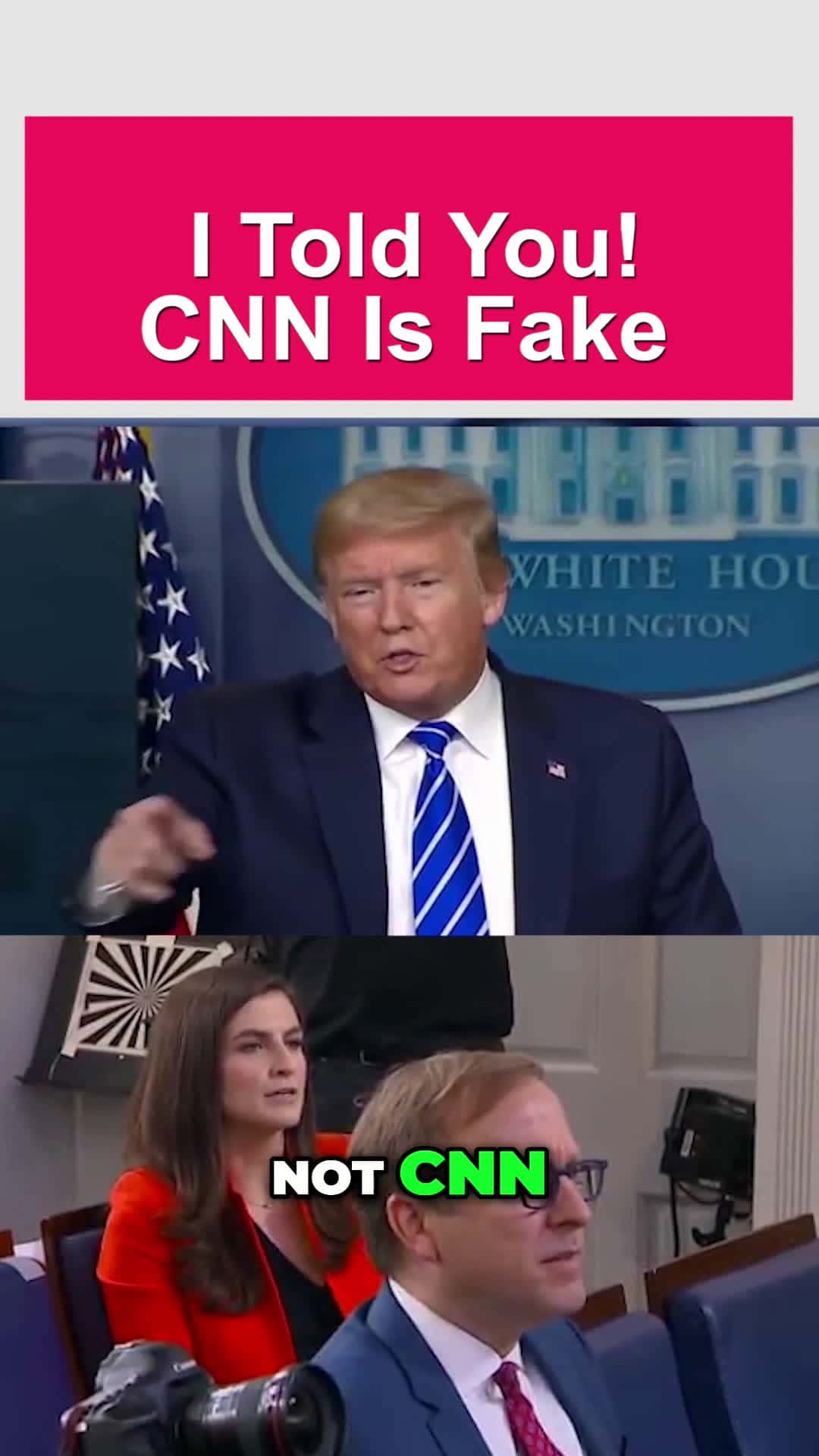 Cover for President Trump Shutdown CNN reporter .