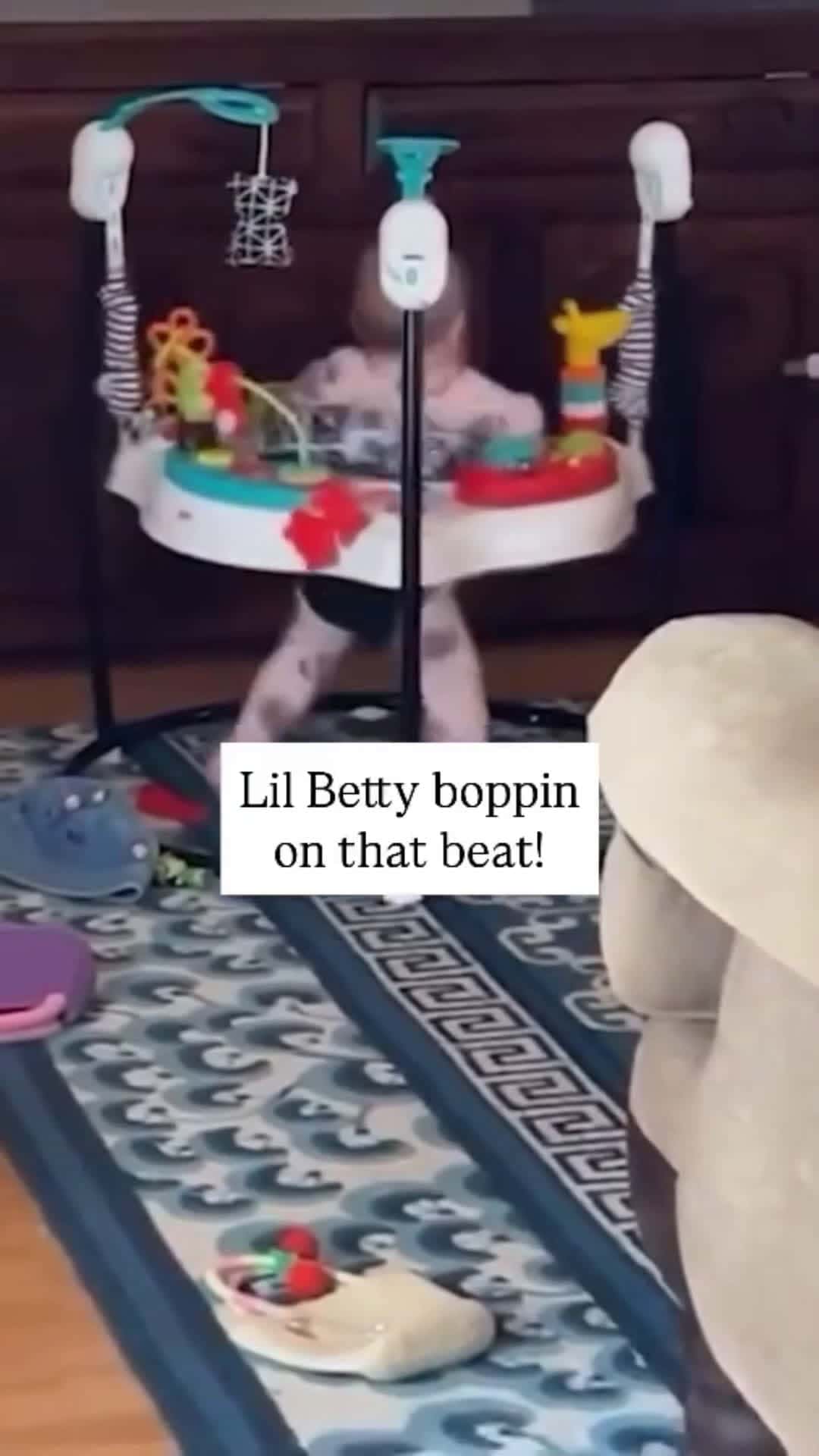Cover for #CaughtOnCamera #funny #funnyvideos #baby #lol #cute #fyp #foryou Little Betty boppin on that beat 😅👶💃🎶