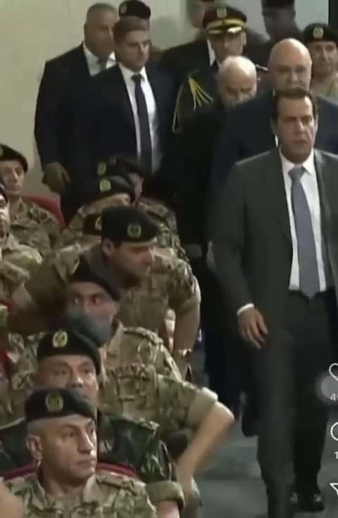 Cover for Shocking Moment: Lebanese President Confronts Army Commander 🇱🇧 #Lebanon #ViralNews #CaughtOnCamera