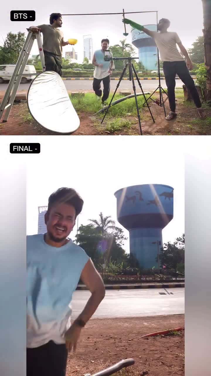 Cover for Movie magic secret 🤫😅😂 . .  reelsbts  magic  videoedit  behindthescenes  creativeediting