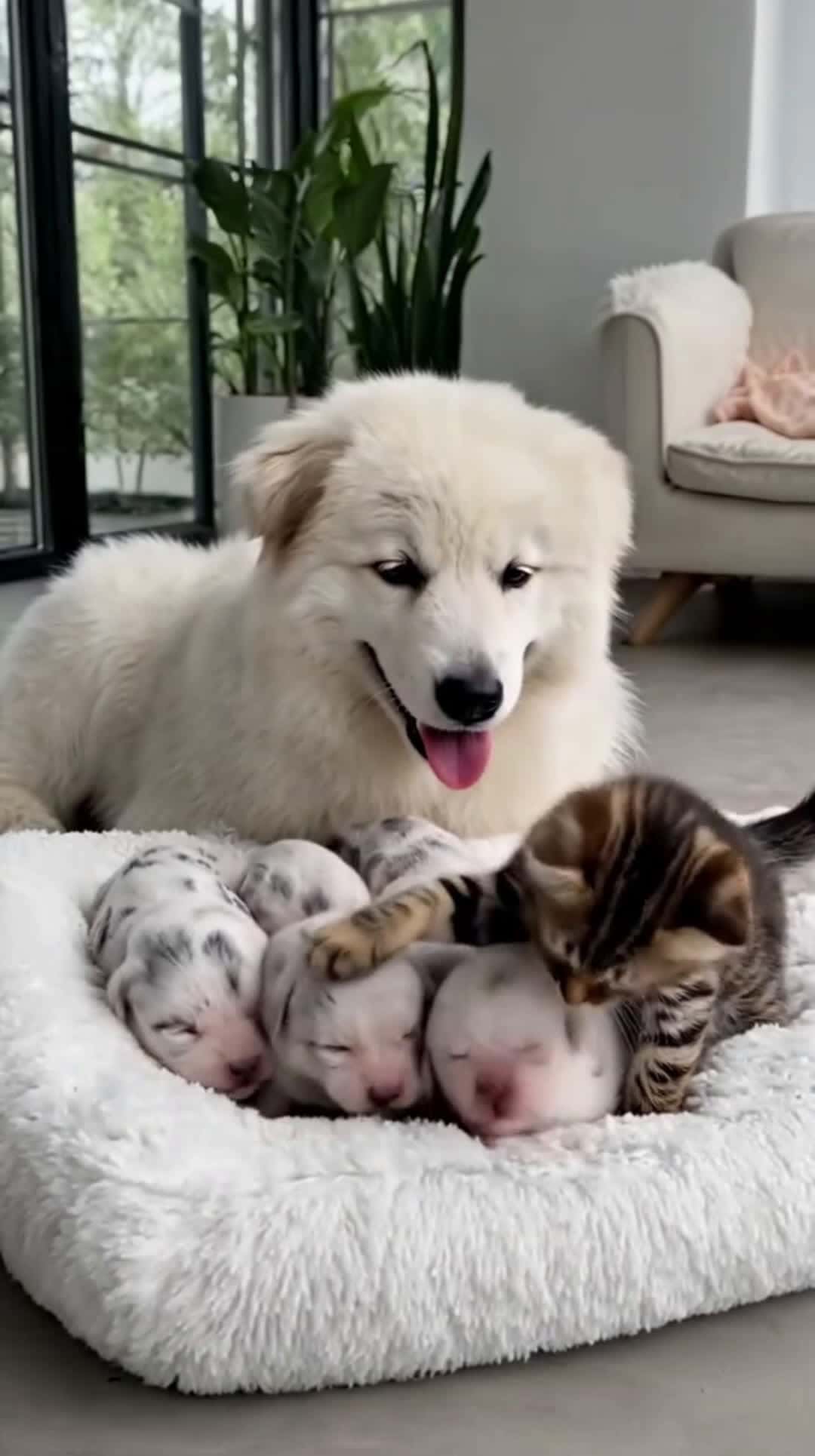 Cover for Gentle love  #puppies