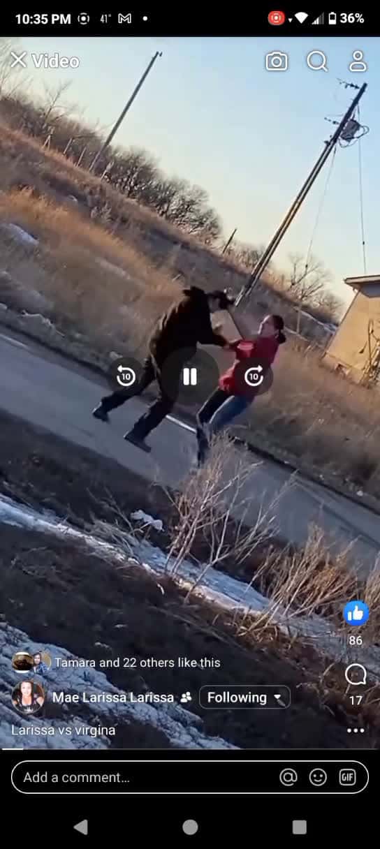 Cover for Rez fight the one in the red is my cousin  #Rezfights #My Cuz