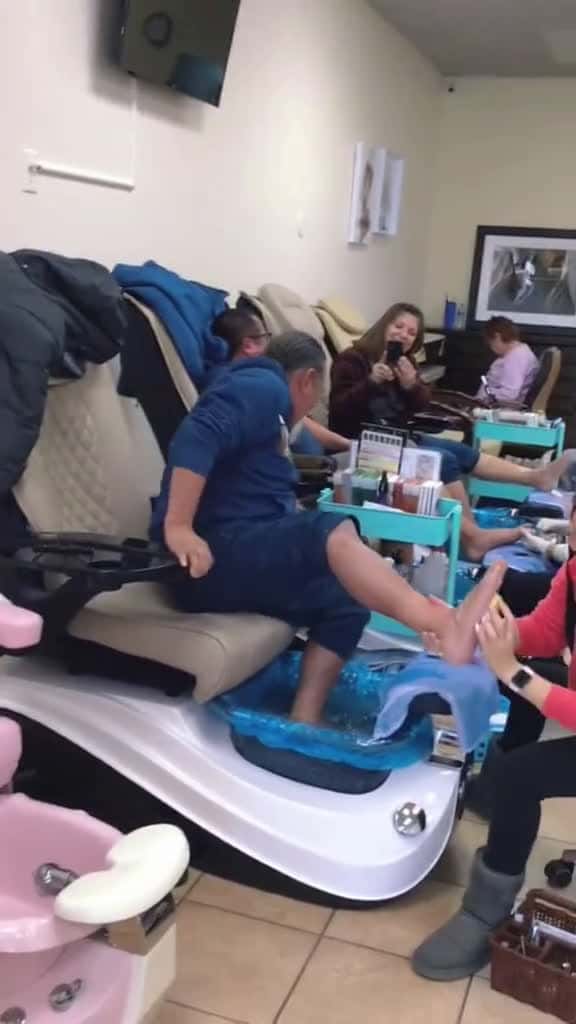 Cover for Funny Pedicure Ticklish Feet  funny ticklishfeet trynottolaugh hilarious fyp 75614 #shortvideos