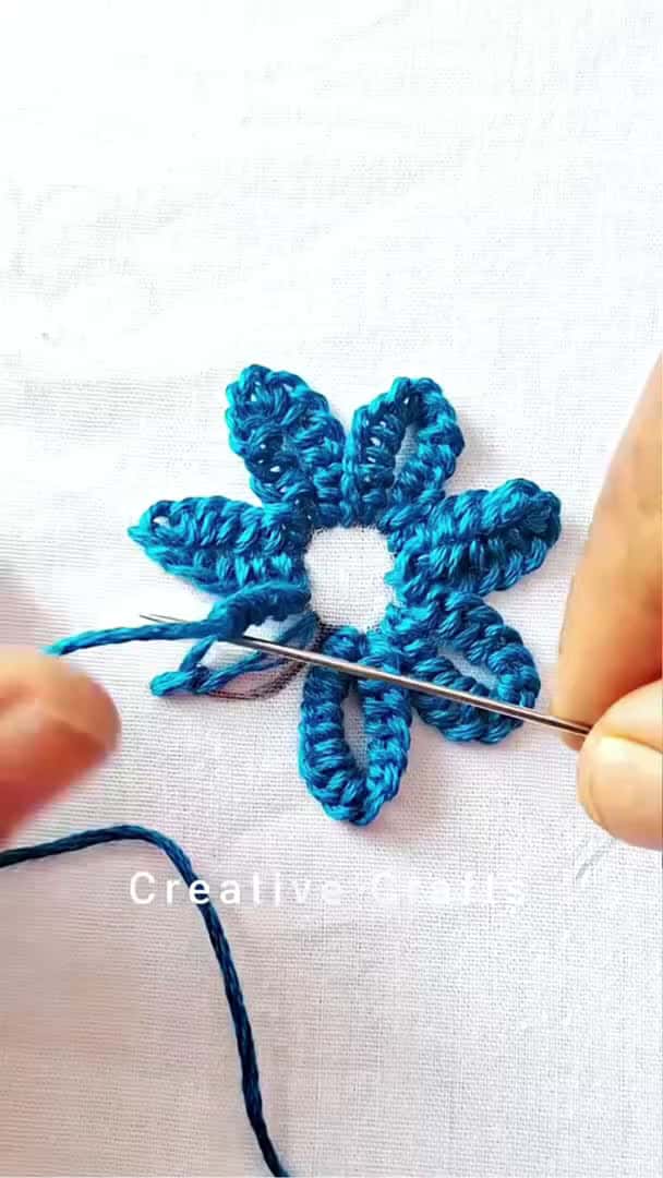 Cover for Awesome flower embroidery steps #shorts #trending #viral #embroidery #ytshorts_009 (2)