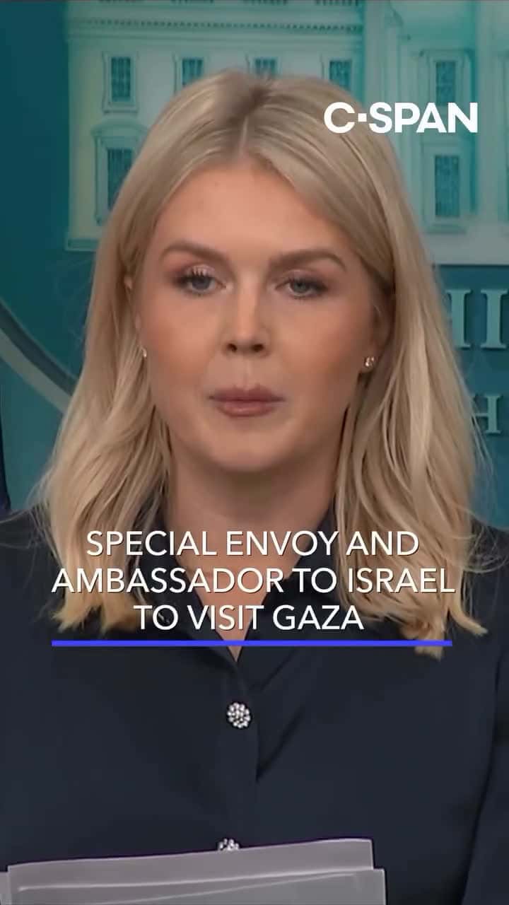 Cover for 🇺🇸 GAZA MISSION: TRUMP TEAM HEADS TO THE FRONTLINESWhite House Press Sec. Karoline Leavitt says Special Envoy Steve Witkoff & U.S. Ambassador Mike Huckabee are headed into Gaza Friday to inspect aid routes & meet locals amid s