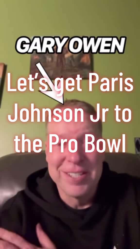 Cover for Vote for Paris Johnson Jr to get to the Pro Bowl. Alot of you may not know I coac 76558 #shortvideosscoopz
