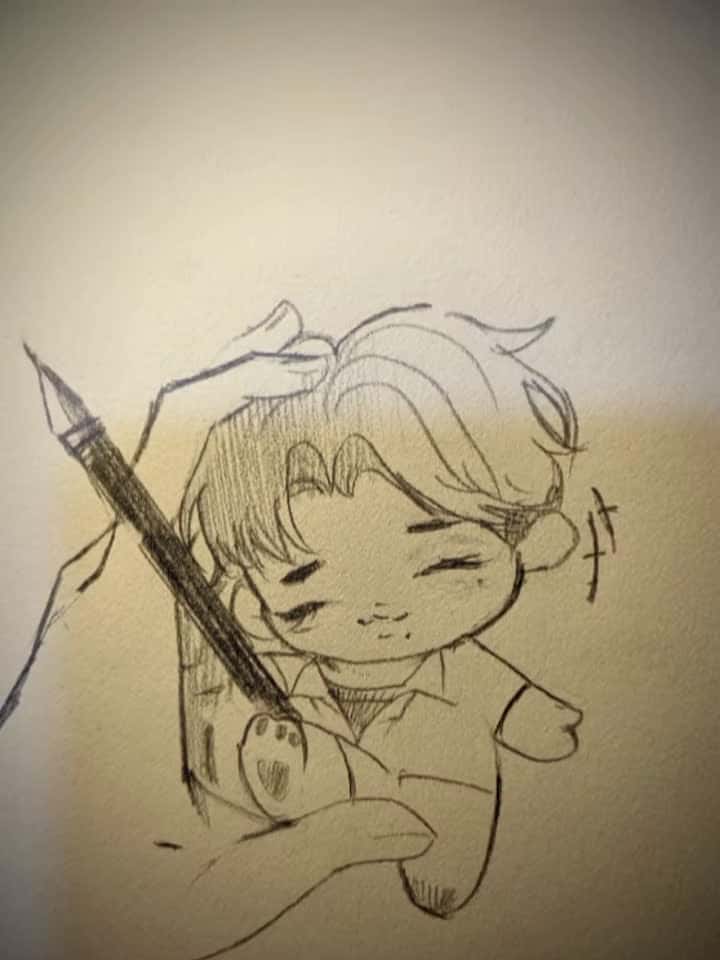 Cover for ada yg mah request next gambar apa?  #art #artist #freehand #support #pemula #semirealism #masukberanda