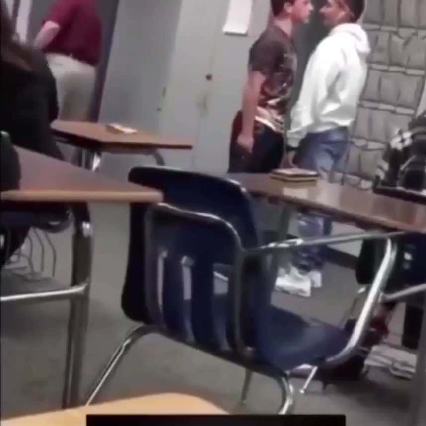 Cover for student stands up to his bully in class 😮‍💨 #fight #bully