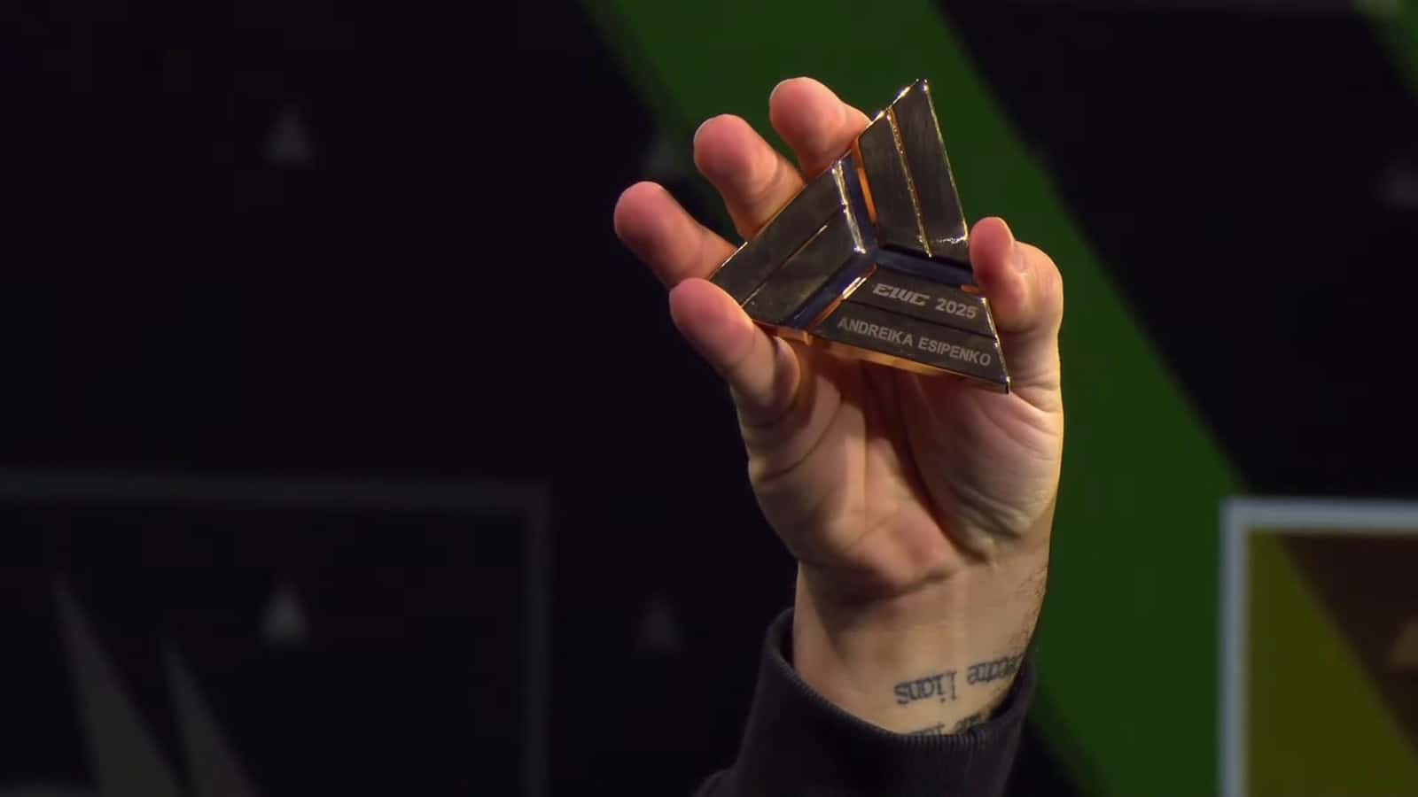 Cover for Esports champs crush their rivals' keys, and winners immortalize 3 in their trophy! #Esports #GameOn #TrophyGoals