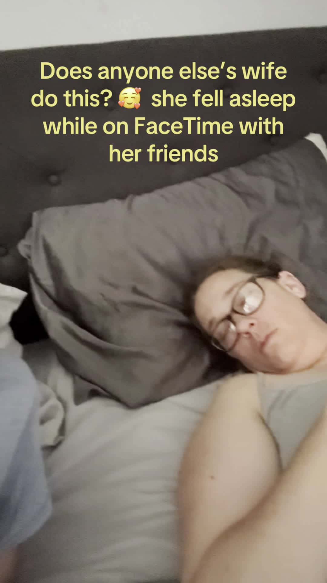 Cover for I’m glad I caught this before she started snoring 🥰🤣marriedlife beautiful viralvideo