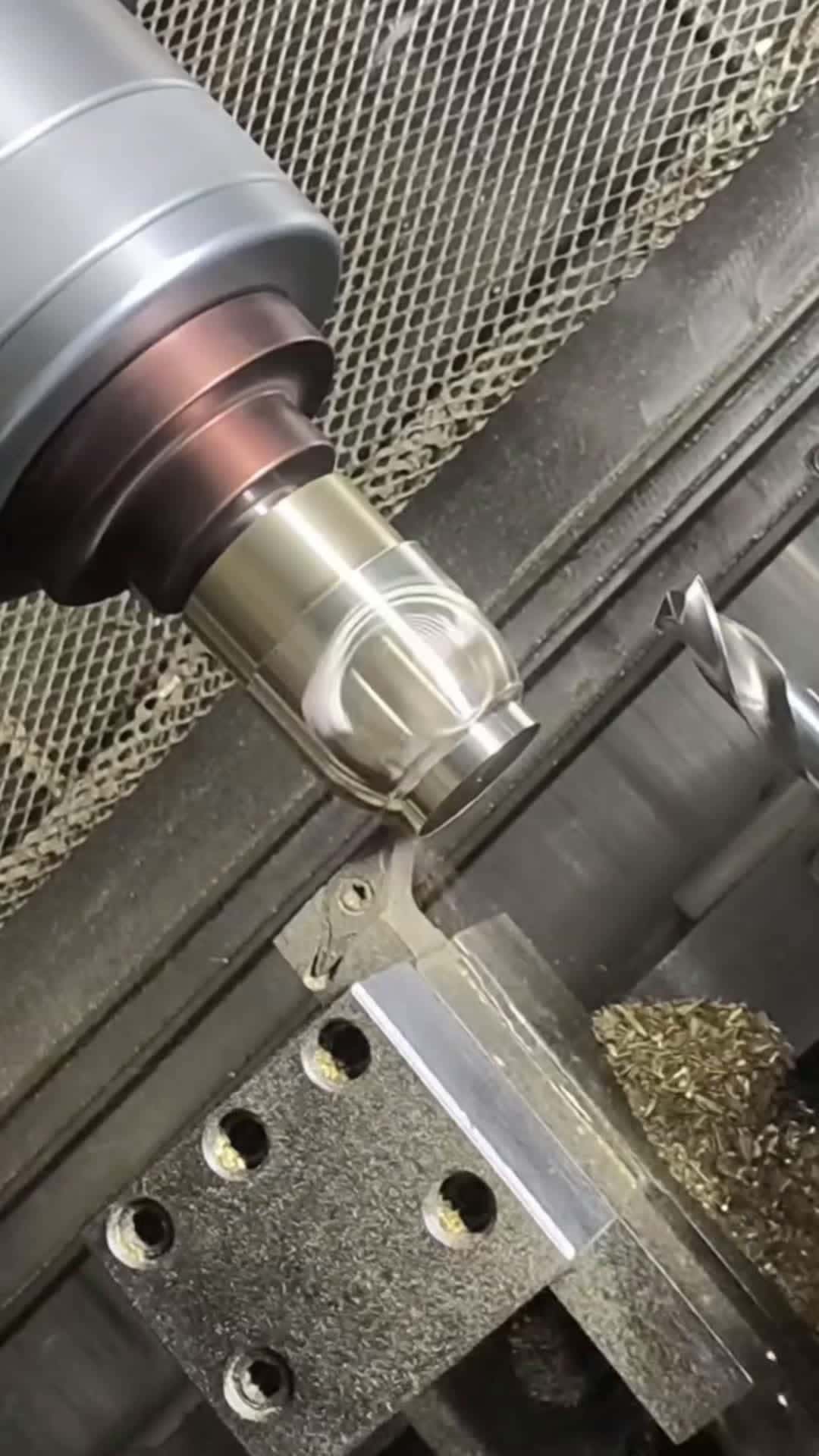 Cover for CNC Machining- making a hollow brass ball …#cncmachining #cnc #cncmilling #manufacturing #machining #cncfactory #machinist #cncturning #machinery #cncmachine