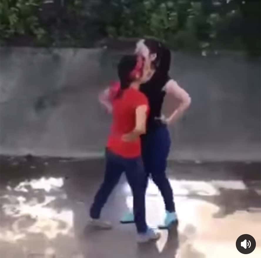 Cover for #CaughtOnCamera Here’s a fight with 2 gangbangin females , ones blood and ones crop who will win watch till the end !!! 🤯😬😂👀
