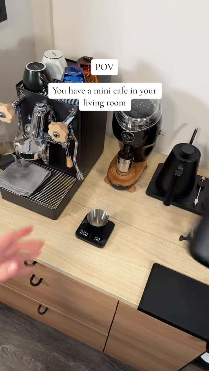 Cover for Dialing in my espresso routine ☕️ Fast shot, but still tasted great! There's nothing like the calm of making coffee at home. #espresso #homebarista #coffeetime