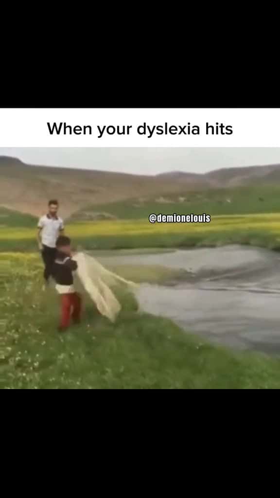 Cover for Dyslexia be like #CapCut #fyp #foryoupage #meme #viral #dyslexic #dyslexiaawareness #fishinglife #net