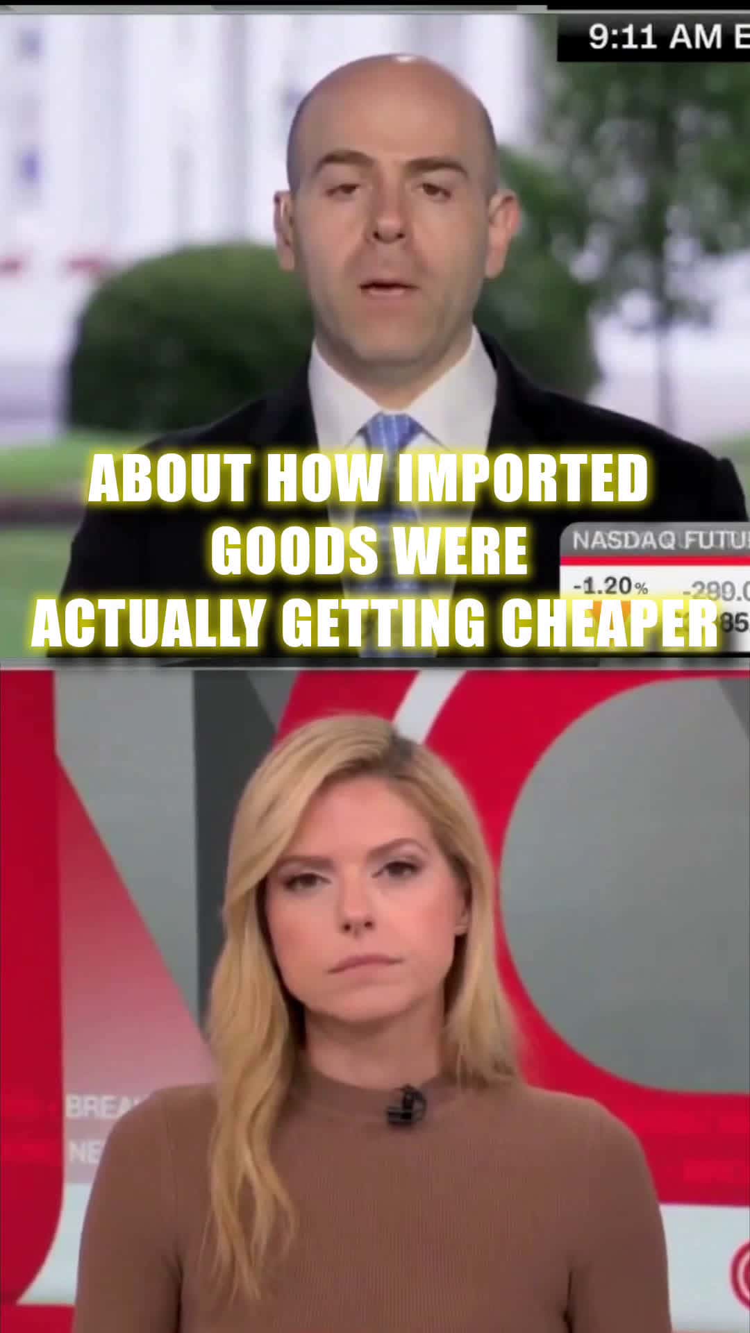 Cover for CNN forced to admit Trump’s tariffs are a great success #fyp #fypシ #cnn #viral #trending 
