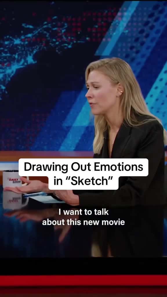 Cover for "Sketch" actor Tony Hale shares how the film’s story about a child’s drawings coming to life was inspired by writer-director Seth Worley’s sister #DailyShow #TonyHale #Sketch created by The Daily Show with The Daily Show’s orig...