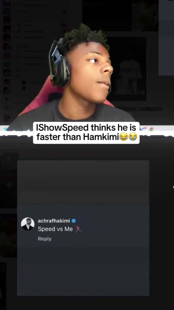 Cover for IShowSpeed thinks he is faster than hakimi  ishowspeed 15030 #us