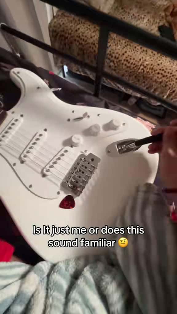 Cover for Does this guitar riff give you major nostalgia? 🎸 #GuitarVibes #Throwback #ElectricGuitar