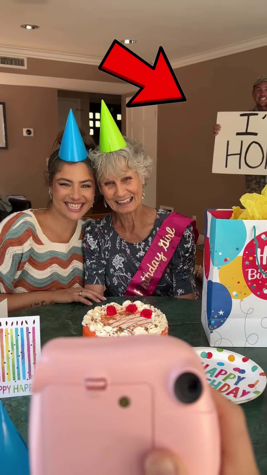 Cover for Soldier returns home for Grannys 75th birthday and gets surprise pregnancy news