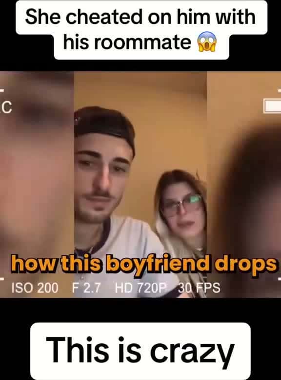 Cover for She cheated on hin with his roomate #cheatersgettingcaught #cheater #boyfriend #caughtoncamera #fypシ゚viral 
