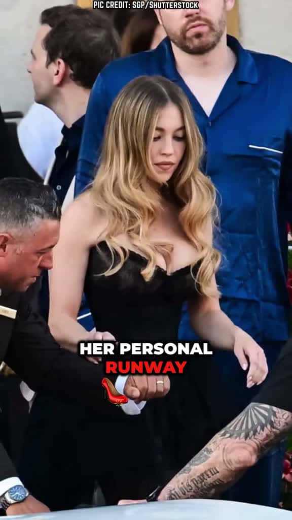 Cover for Sydney Sweeney Stuns in Elegant Black Lace Gown