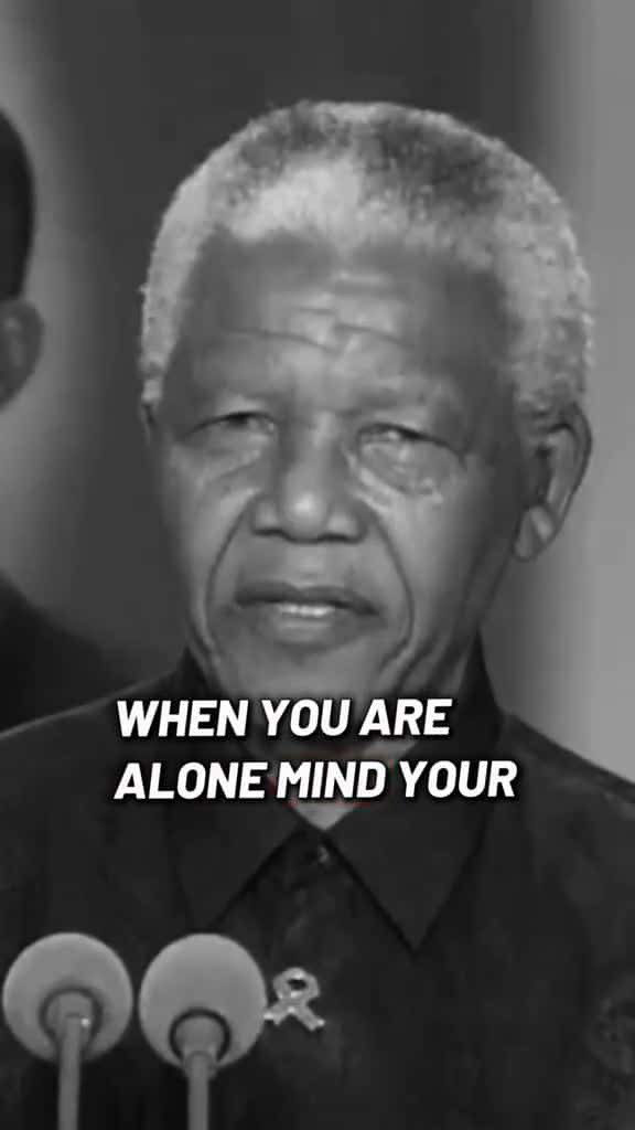 Cover for when you are alone mind your though nelson mandela quotes motivation inspiration nelsonman 70102 #ilovescoopz
