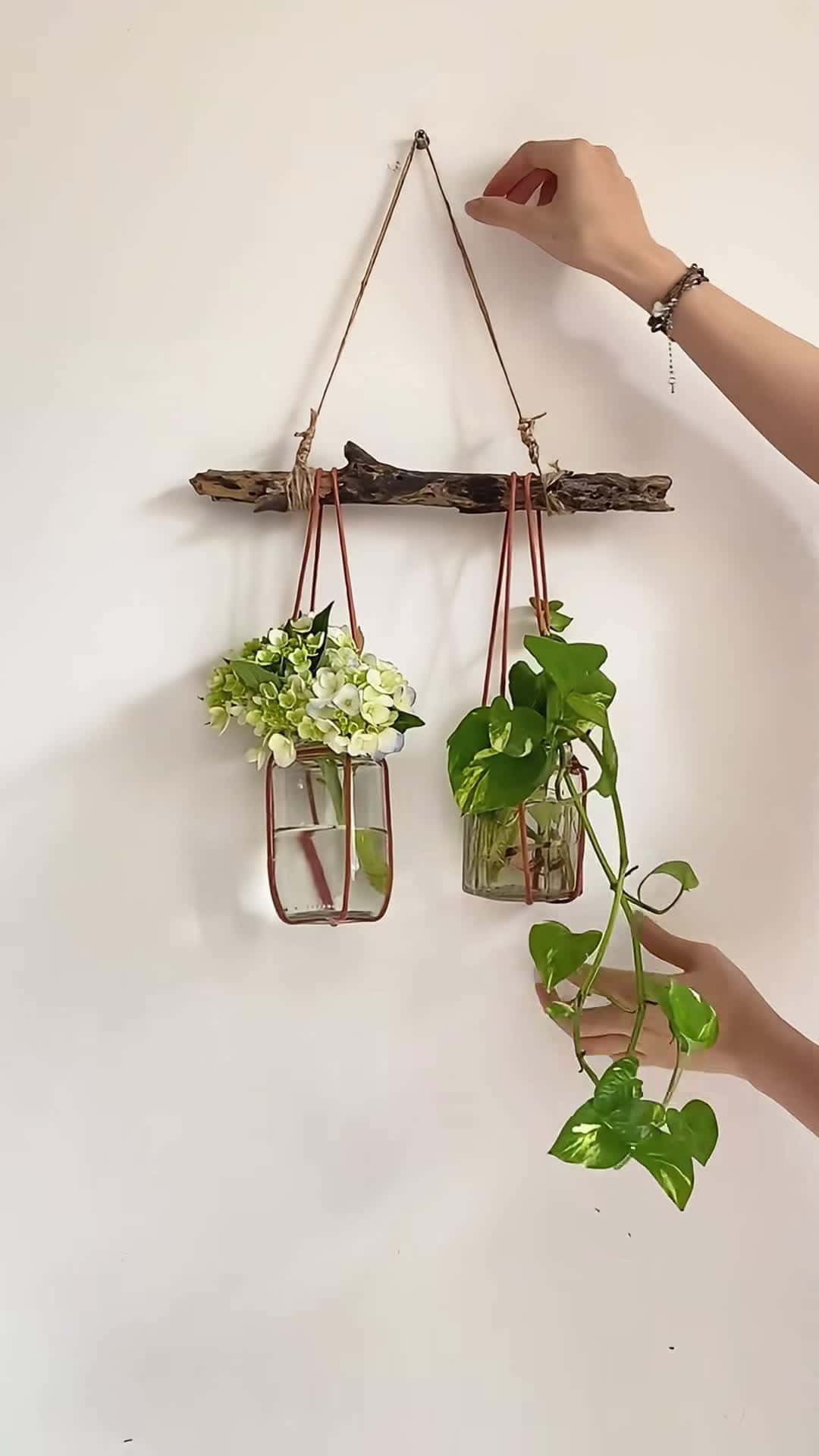 Cover for How to tie a rope to make a hanging plant vase very simply #foryou  #ideas  #tips  #tutorial  #diy 