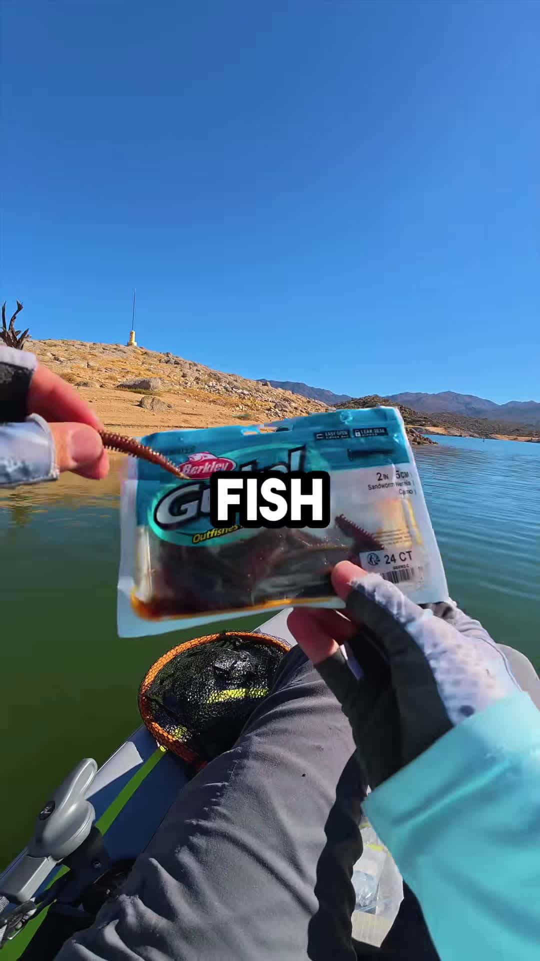 Cover for #FirstVideoChallenge Fishing with saltwater gulp sandworm in freshwater