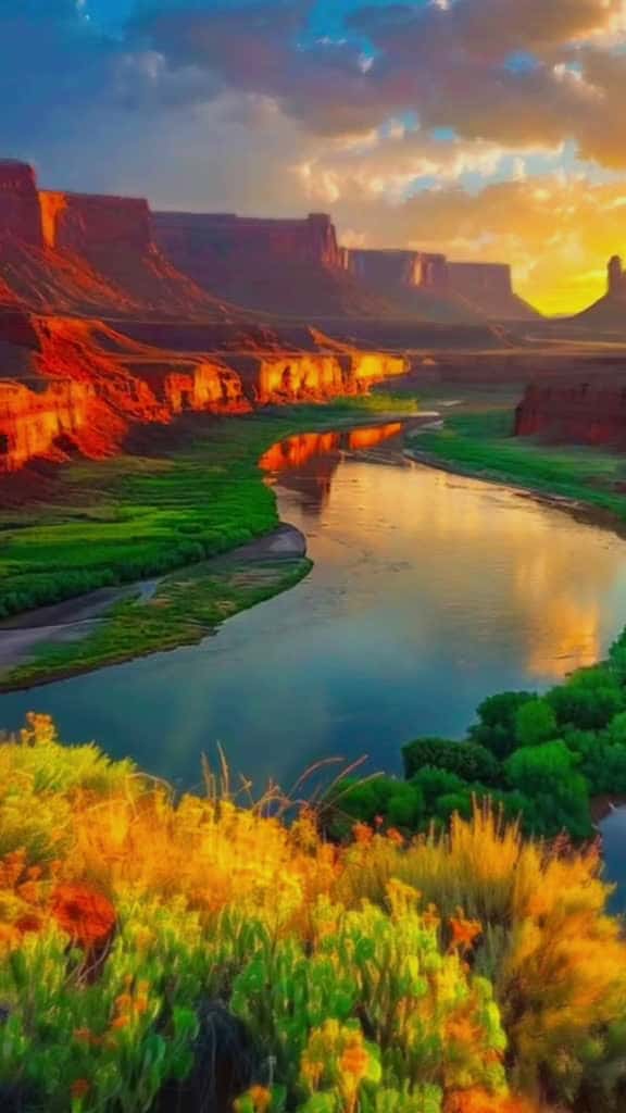 Cover for Nature landscape views to enjoy ❤️ 💙 💜  #naturebeauty #landscapeview #beautifulplaces #foryou #nomadlife #relaxing #nature #naturelovers  created by Nomadic Traveler with AiSanctify’s Shine Your Light