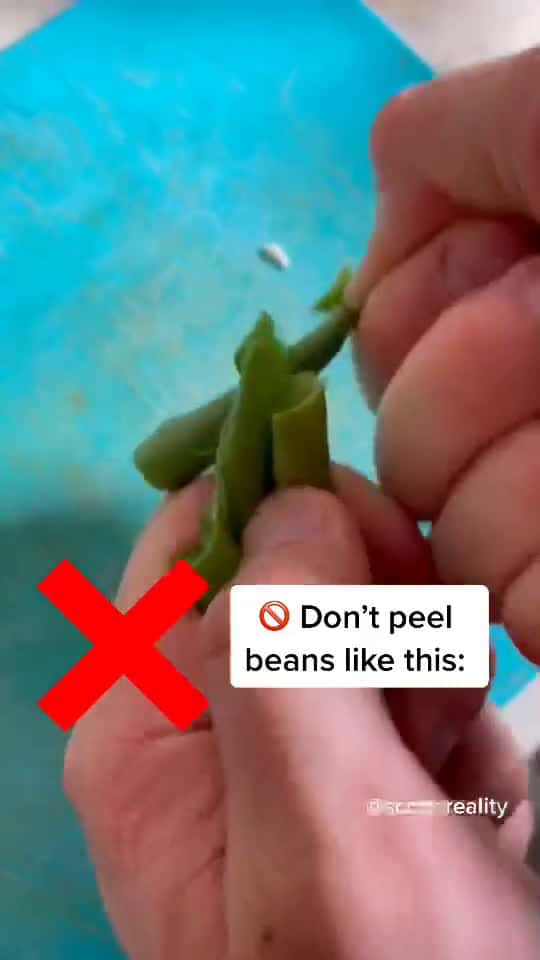 Cover for You ve been peeling beans wrong... This saves so much time Tomorrow I ll post PART 2 of co 90626 #Scoopz #LifeDrama #FavMovieClip #CaughtOnCamera