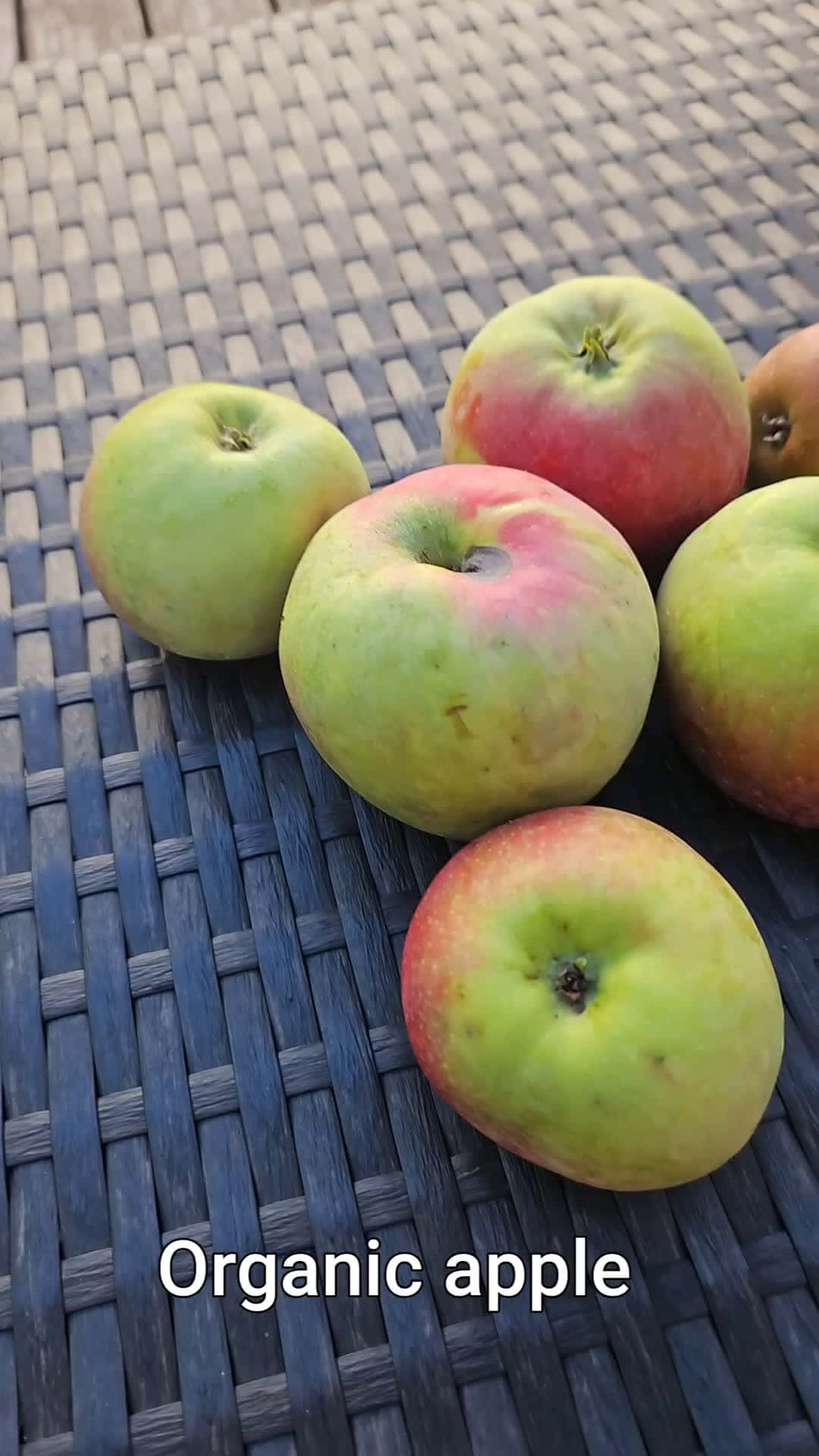 Cover for Organic apples, please love yourself and follow.