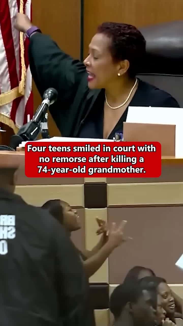 Cover for #shorts Four teens smiled in court withno remorse after killing a 74-year-old grandmother. #crime