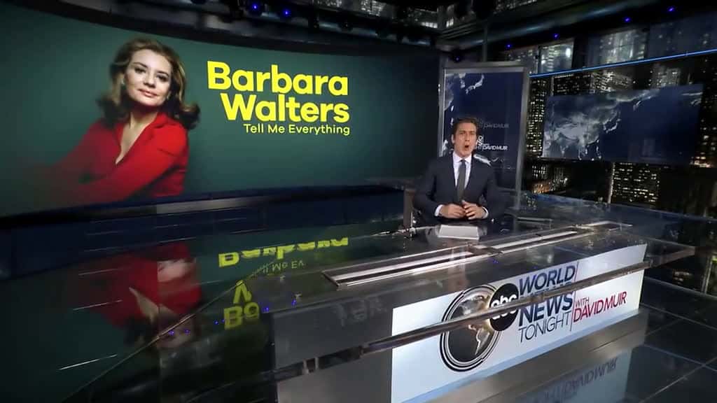 Cover for DavidMuir reports on BarbaraWalters groundbreaking career as the first woman to c 46103 #shortvideosscoopz