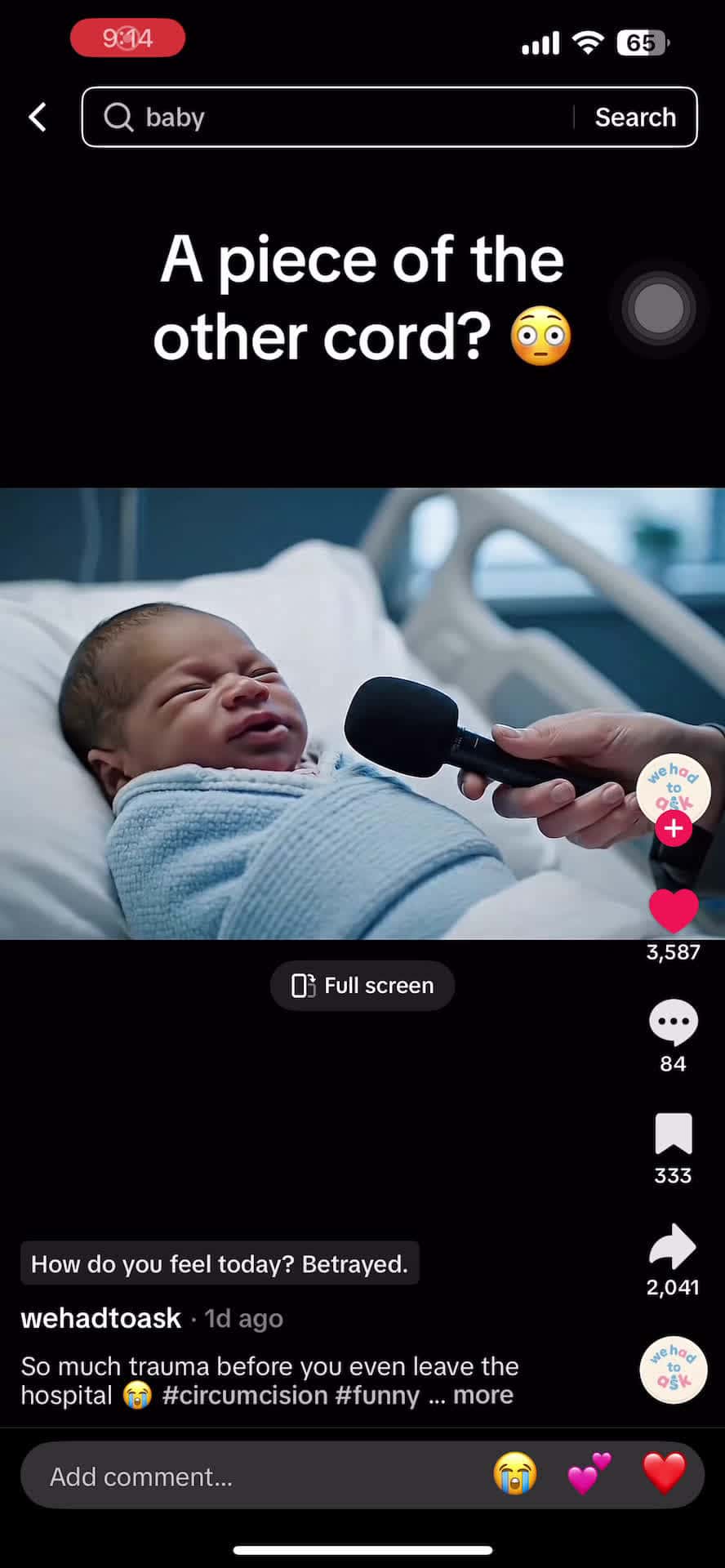 Cover for Talking baby too funny