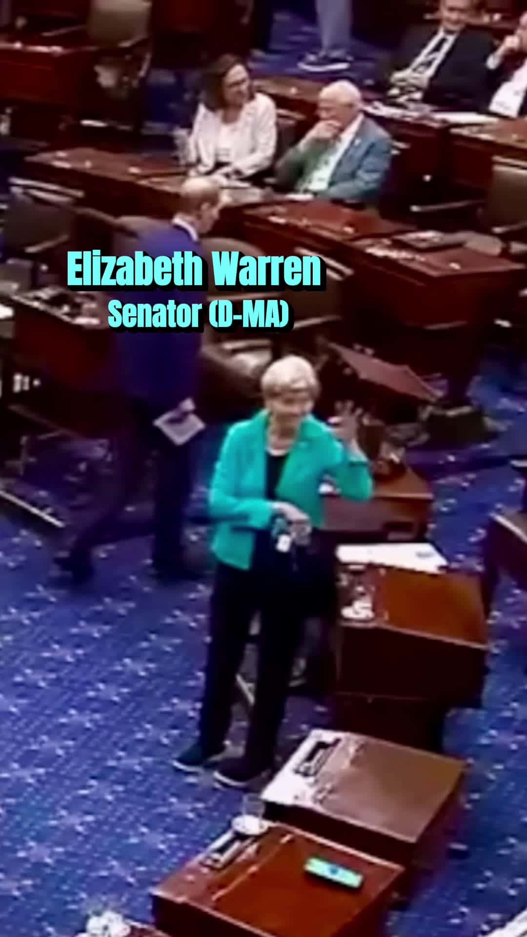 Cover for Senator Tumbles Over Desk During Vote 🗳️ - What’s Your Reaction?  #politicalmeme #politicalmemes