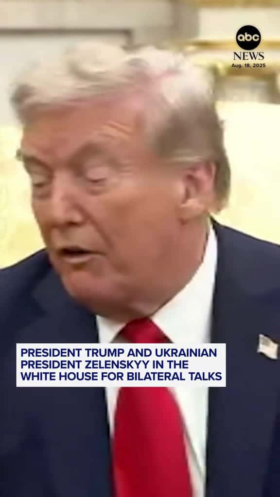 Cover for "It's never the end of the road." President Trump was asked during remarks in the Oval Office if this is the end of the road for U.S. support for Ukraine if there is no deal made. #trump #politics #news #abcnews created by ABC ...