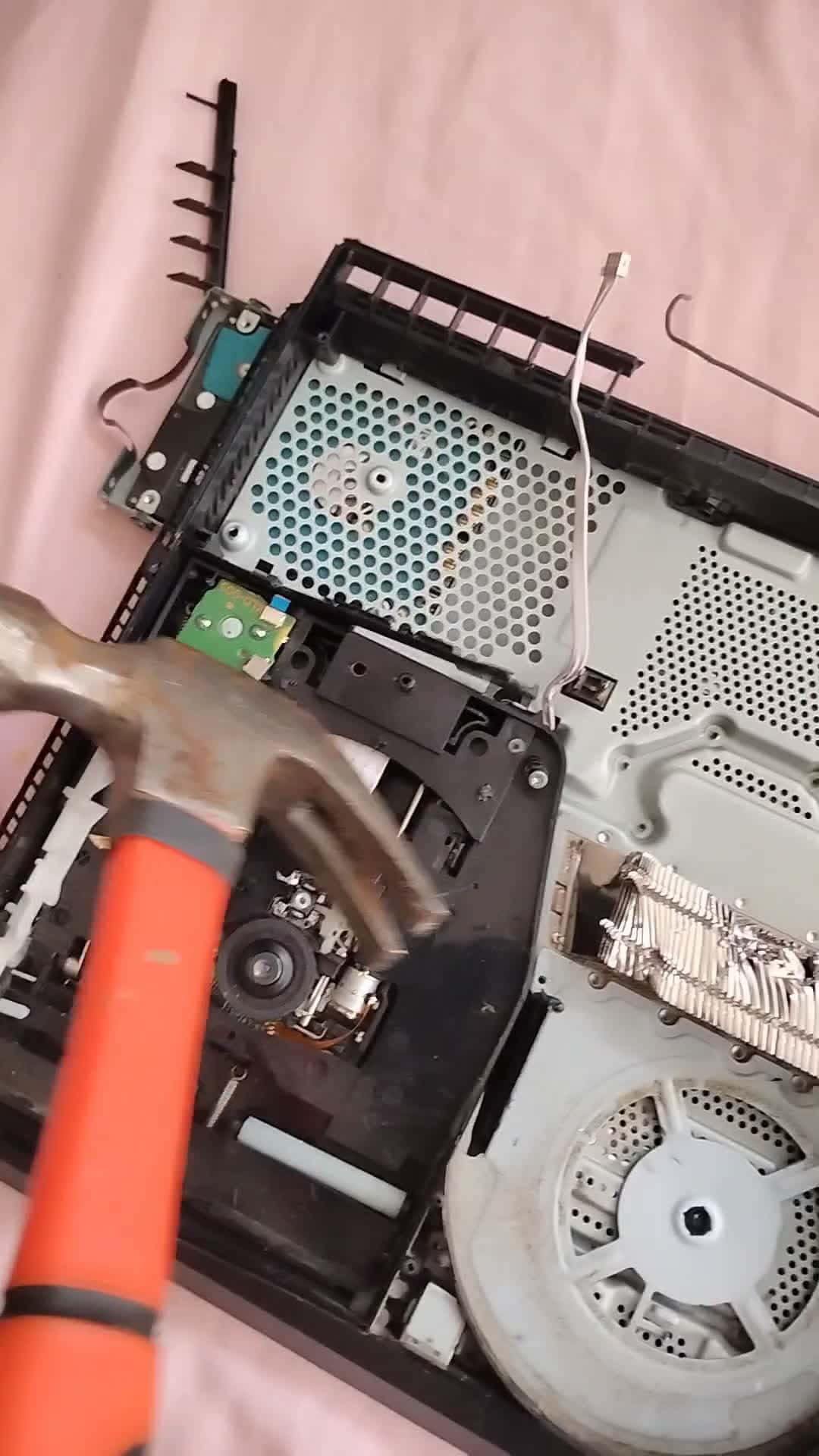 Cover for #men men men, i had this ps4 for over 7 years and finally gotten an PC, my ps4 was stuck in safe mode , so i destroyed it and is now trying to sell the REMAINING parts.