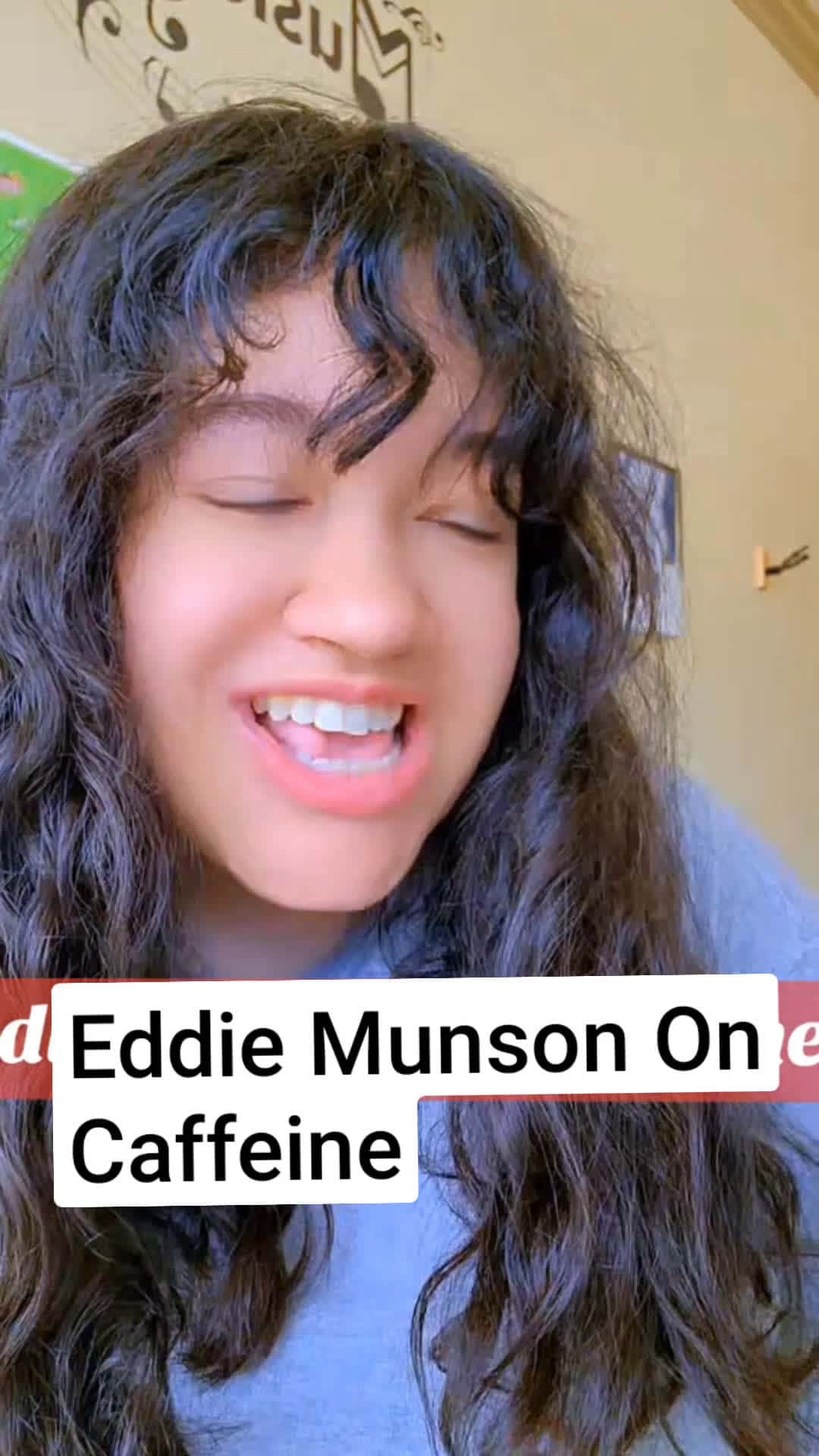 Cover for Eddie Munson on caffeine  #eddiemunson  #josephquinn  #comedy  #fyp  #upsidedown  #hawkins  #strangerthings4 