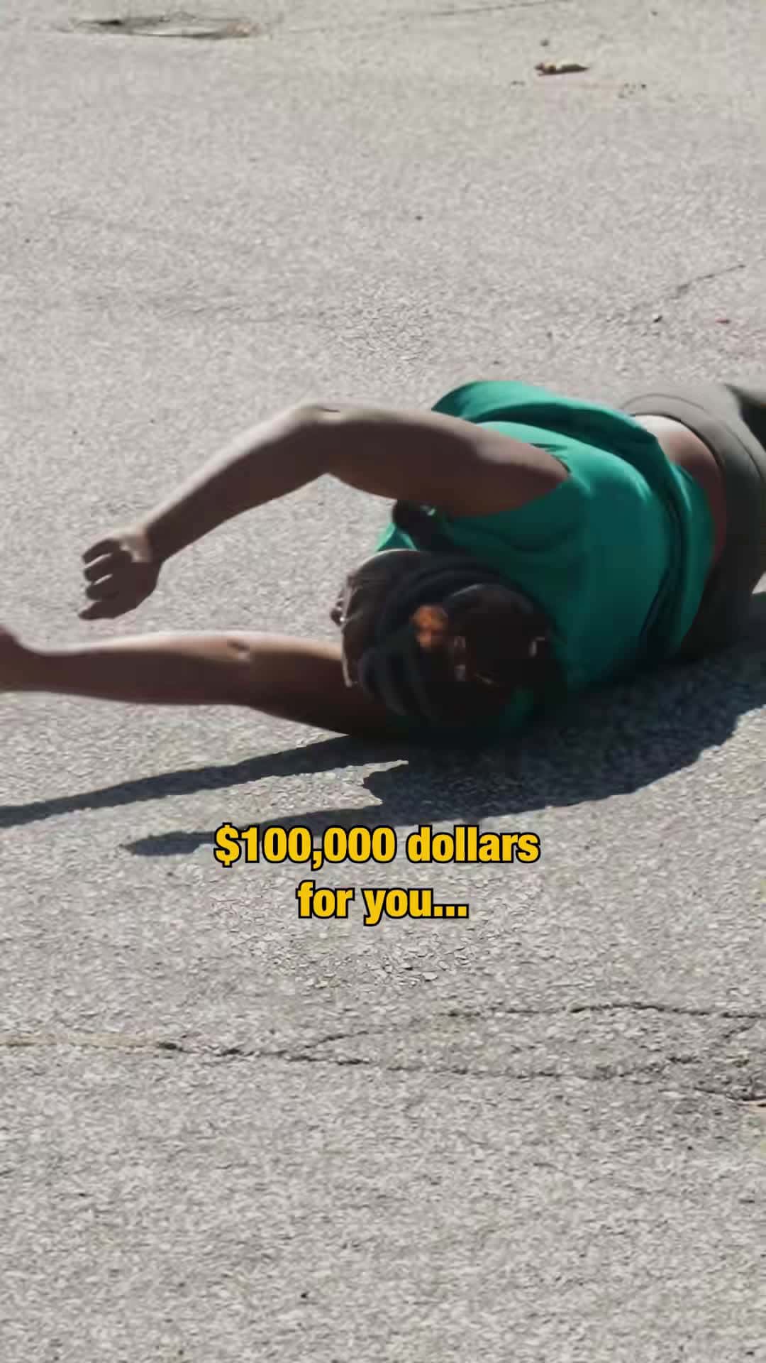 Cover for #FirstVideoChallenge “$100,000 for you”