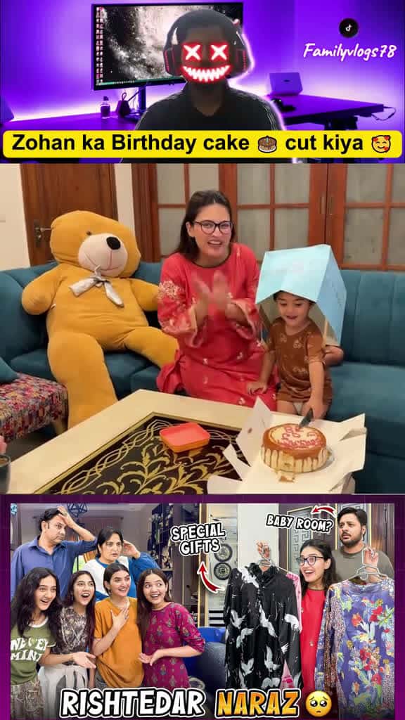 Cover for Zohan ka Birthday cake  cut kiya  sistrology iqrakanwal zohan birthdaycake celebr 92982 #shortvideos