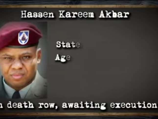 Cover for Military death row. The case of Hassen Akbar.