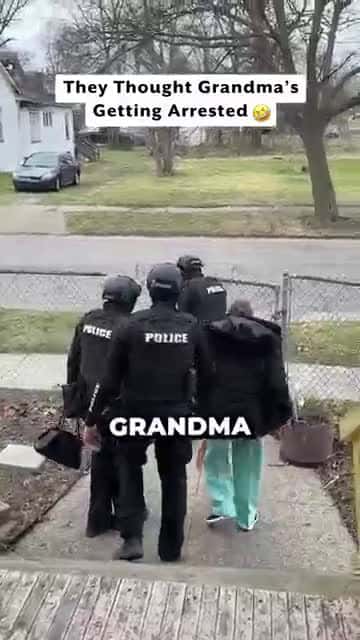 Cover for SWAT Team Escorts Boss Grandma 🥱 #shorts