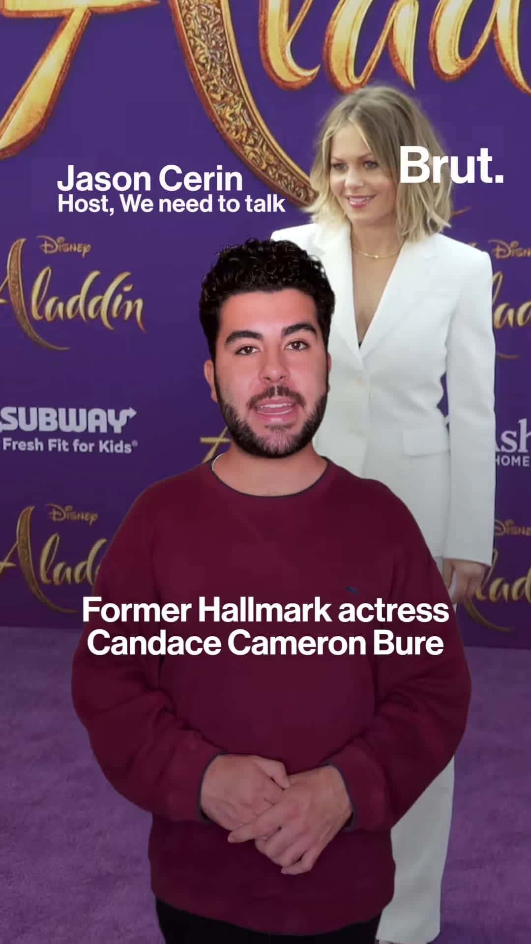 Cover for Former Hallmark actress Candace Cameron Bure is facing backlash after saying her Christmas movies will likely not include queer storylines. #candacecameronbure #jojosiwa #fyp
