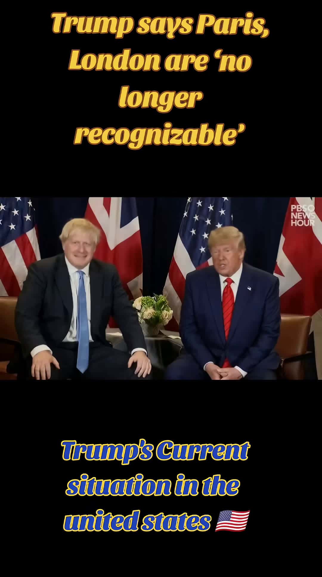 Cover for Trump says Paris, London are ‘no longer recognizable’ Trump's current situation in the United States 🇺🇲 A FUTURE PRESIDENT OF UNITED STATES OF AMERICA 🇺🇲 👍👍👍 #usa #whitehouse #kamalaharris #president2024 #godblessamerica #america #american #usaelection2024l # #unitedstates