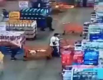 Cover for Lady kept bumping man with her cart repeatedly and then this happened😳