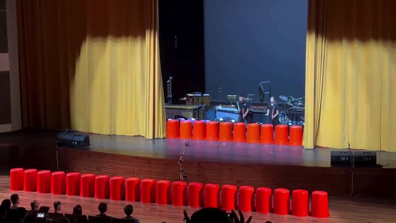 Cover for Watch this talented Chinese student rock the drums with glowing light sticks! 🔥🥁 #Drumming #Talent #LightShow