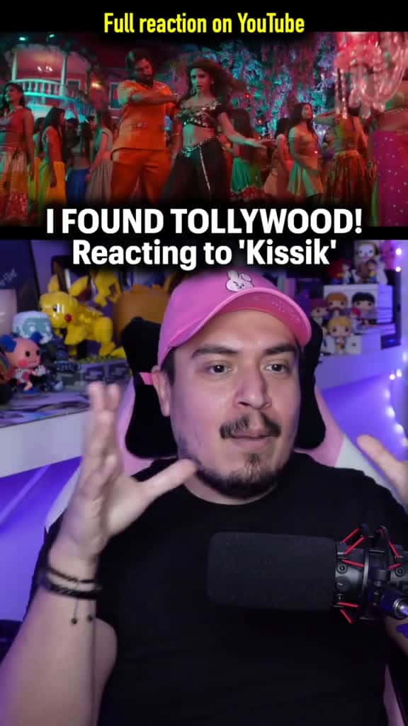 Cover for I found Indian Music Reacting to Kissik fyp react telugu kissik pushpa2 alluarjun 23422 #nicevideo